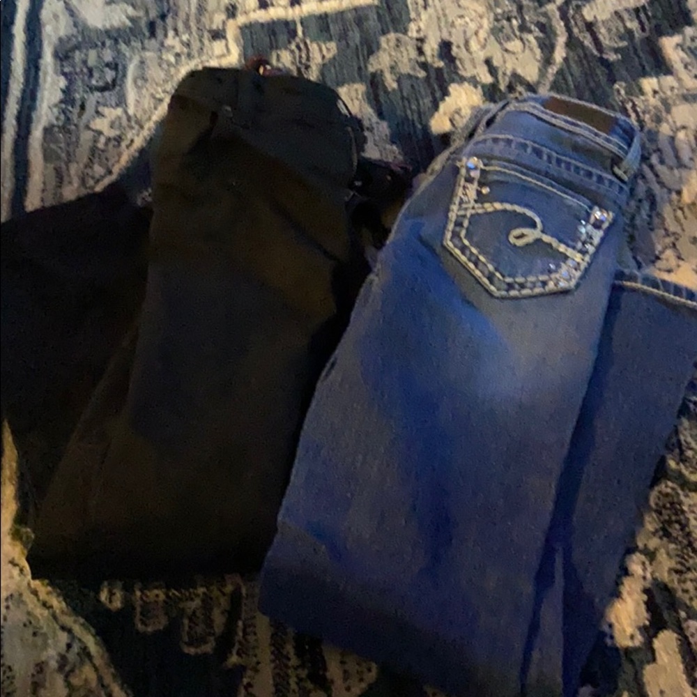 2 pairs size 8 jeans